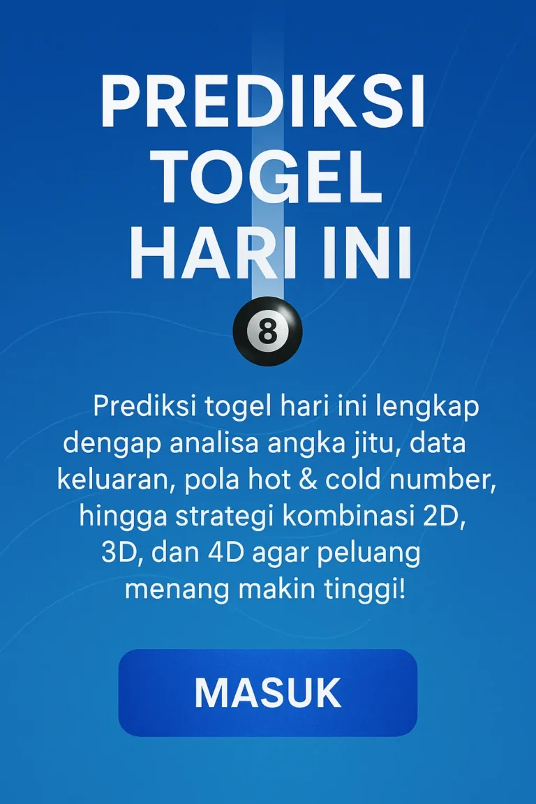 Prediksi Togel Hari Ini